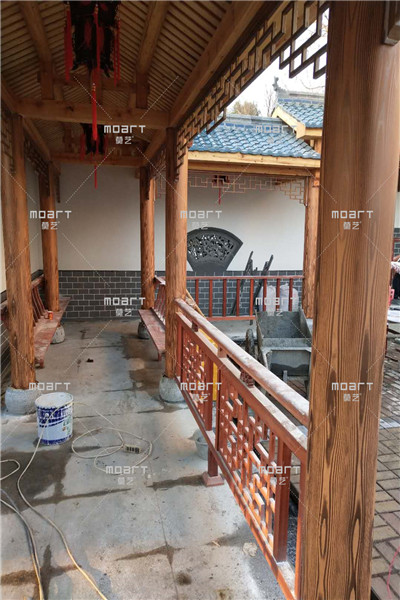 在圓柱上怎么做木紋漆
